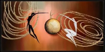 Картина Арт танец он и она