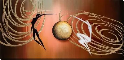 Постер Арт танец он и она