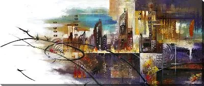 Картина маслом Арт город