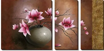 Модульная картина Магнолия