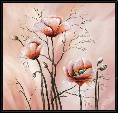 Маки розовые