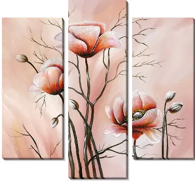 Маки розовые