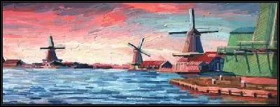 Картина Мельницы у воды в Голландии
