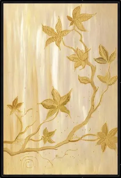 Картина Золотистая веточка №3