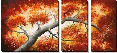 Модульная картина Осеннее дерево