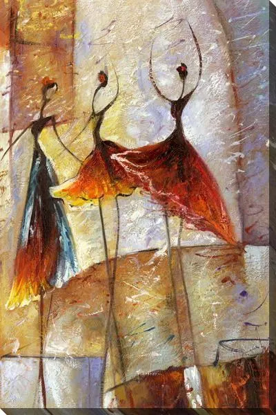 Картина маслом Арт танец №3