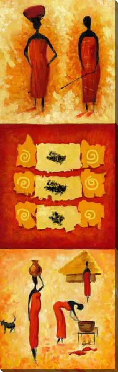 Картина маслом Африканское этно №5