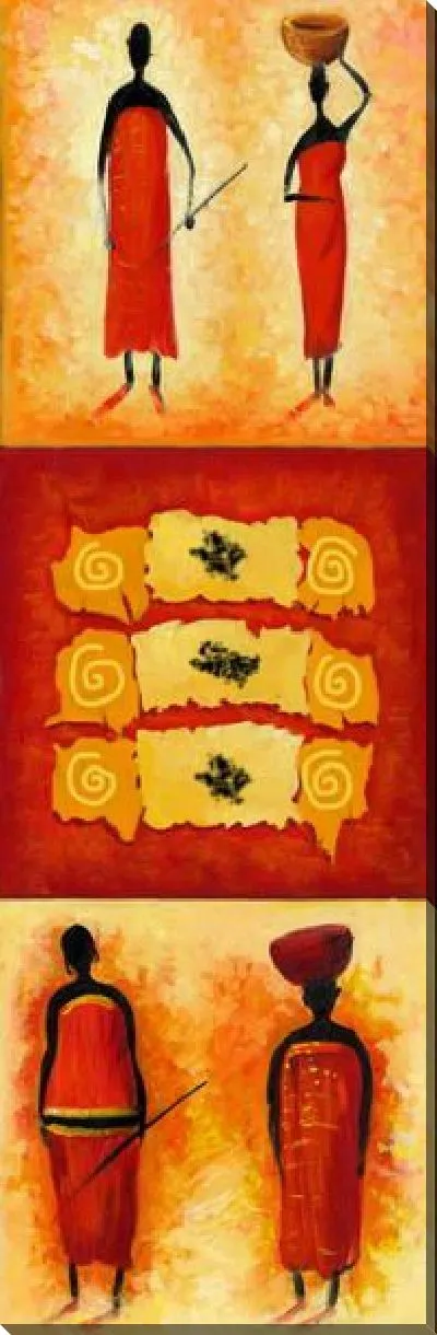 Картина маслом Африканское этно №7