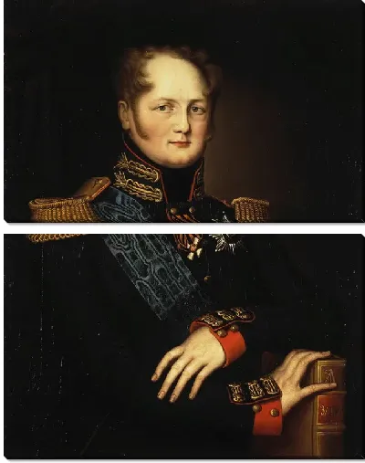 Модульная картина Портрет императора Александра I