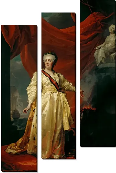 Картина Екатерина II в виде Законодательницы в храме богини Правосудия