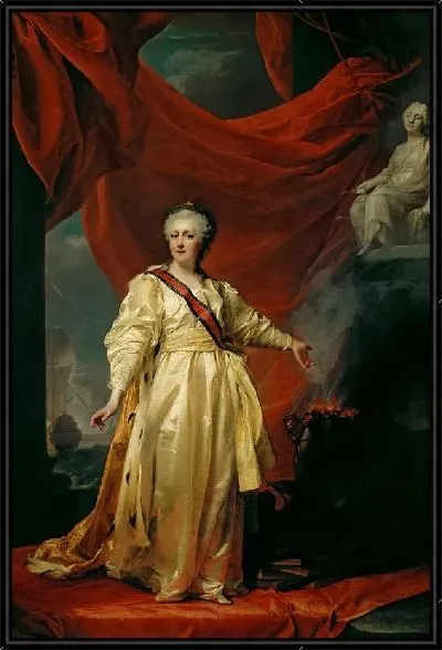 Картина Екатерина II в виде Законодательницы в храме богини Правосудия