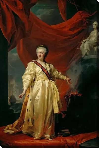 Картина Екатерина II в виде Законодательницы в храме богини Правосудия