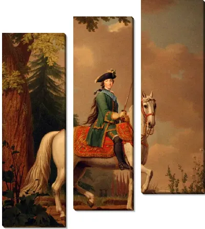 Картина Императрица Екатерина II верхом на коне Бриллианте