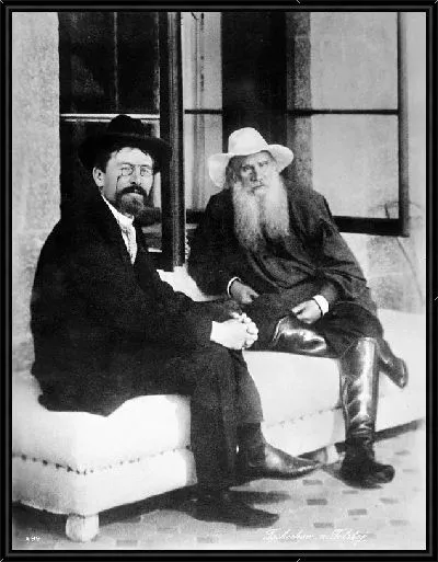 Картина Толстой Лев и Антон Чехов