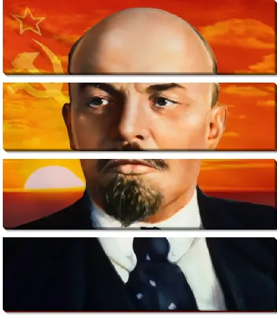 Модульная картина Владимир Ленин (Ульянов) №2