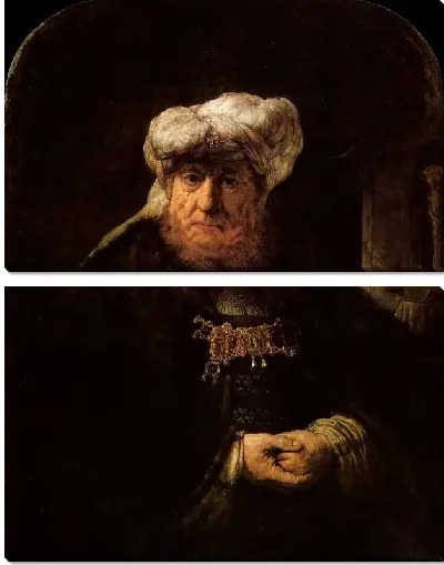 Модульная картина Царь Озия, пораженный проказой