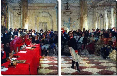 А. С. Пушкин на акте в Лицее 8 января 1815 года