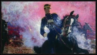 Картина Бельгийский король Альберт в момент взрыва плотины в 1914 году