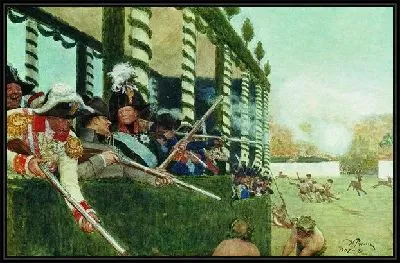 Картина Император Александр I и император Наполеон на охоте