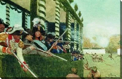 Император Александр I и император Наполеон на охоте