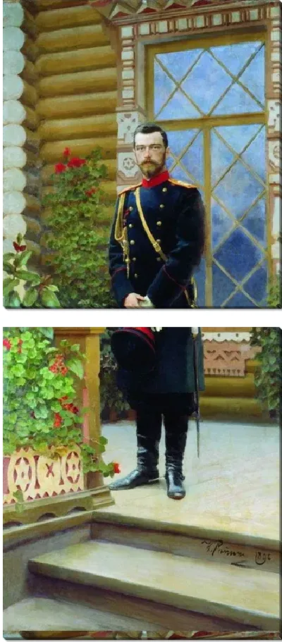 Картина Портрет императора Николая II на крыльце