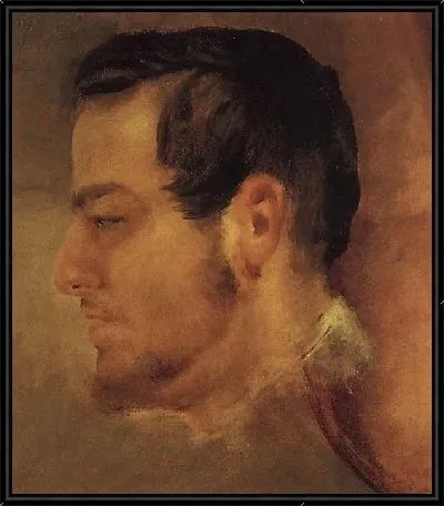 Профиль головы Глинки