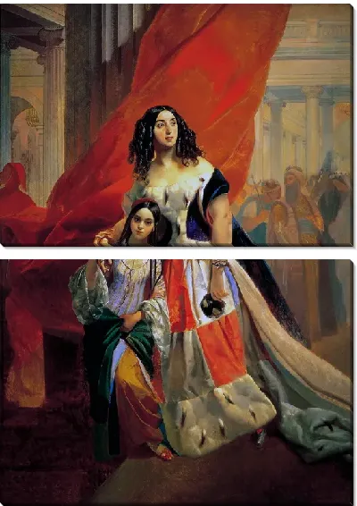 Картина Портрет Ю.П Самойловой с приёмной дочерью Амалией