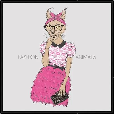 Картина Рысь модница