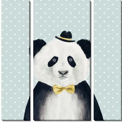 Панда удивленная