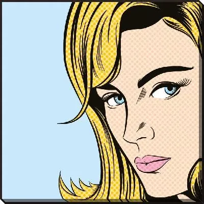 Картина маслом Девушка поп арт