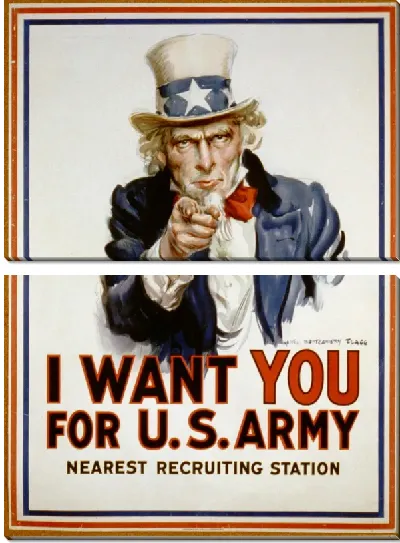 Модульная картина Армия нуждается в тебе