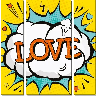 Модульная картина Любовь №4