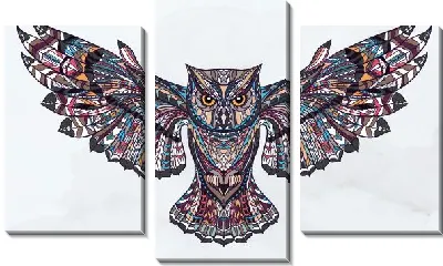 Модульная картина Арт сова №3