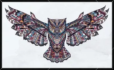 Арт сова №3