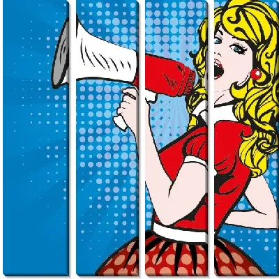 Модульная картина Арт портрет №6