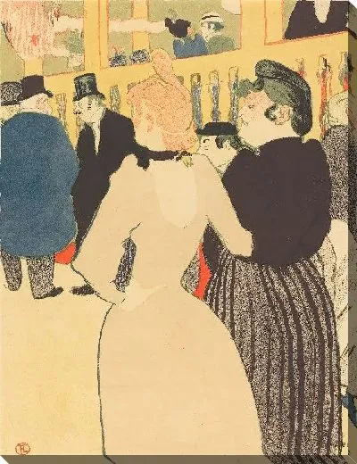 Картина В Мулен Руж, Ла Гулю и ее сестра (1892)