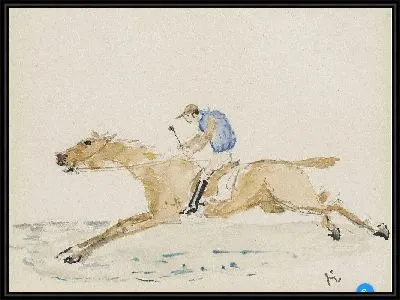Картина Жокей скачет галопом (1878)