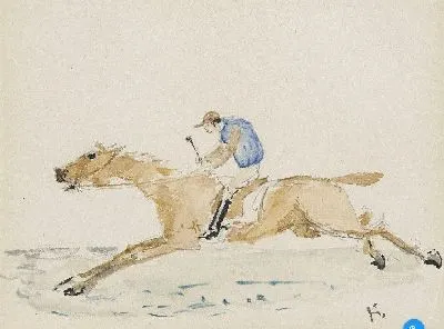 Картина Жокей скачет галопом (1878)