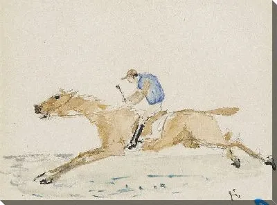 Картина Жокей скачет галопом (1878)