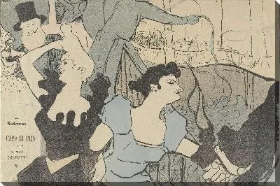 Картина Плакат о маскараде в казино Парижа, с портретами Ча-Ю-Као и Иветт Гильбер (1892)