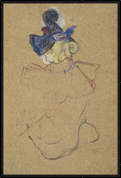 Картина Женщина, сидящая со спины (1892)