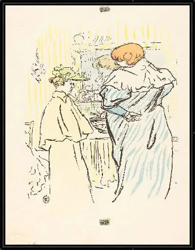 Картина Две женщины перед зеркалом (1864)