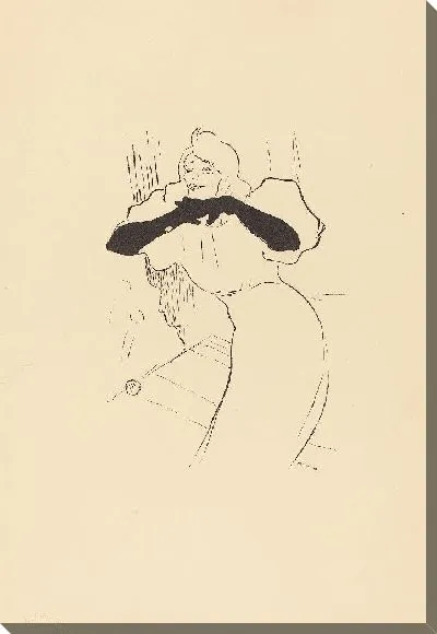 Картина Певица Иветт Гильбер «Задержитесь дольше, Лу» (1864-1901)