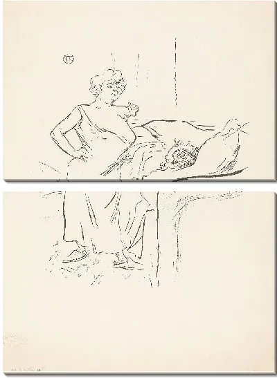 Картина Мужчина и женщина (1864-1901)