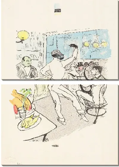 Картина Шоколад танцует в баре Акилле (1864-1901)