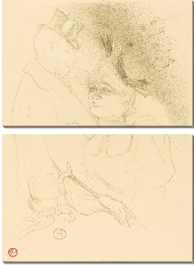 Картина Мадемуазель кредитора и Барон (1893)