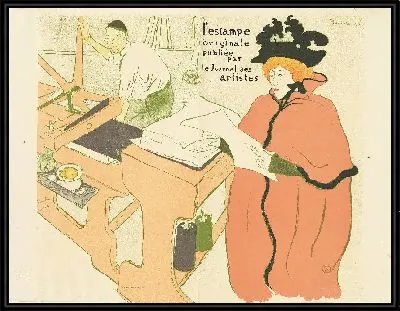 Картина "Обложка для ""Оригинальная литография"" (1893)"