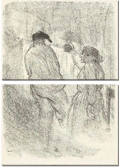 Картина Портрет актера Антония и Мадемуазель Сэвилл (1893)