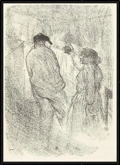 Картина Портрет актера Антония и Мадемуазель Сэвилл (1893)