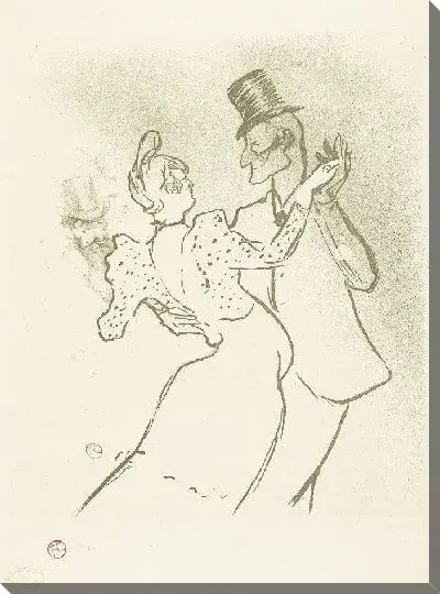 Картина Танцовщица Ла Гулю и Валентин в  Мулен Руж